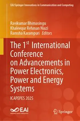 Bhimasingu / Niazi / Karampuri |  The 1st International Conference on Advancements in Power Electronics, Power and Energy Systems | eBook | Sack Fachmedien