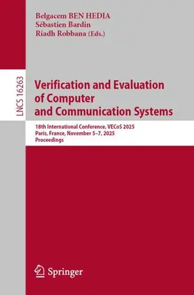 Ben Hedia / Bardin / Robbana |  Verification and Evaluation of Computer and Communication Systems | Buch |  Sack Fachmedien