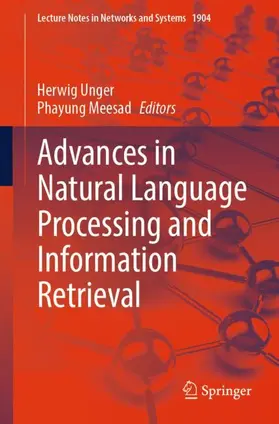 Unger / Meesad |  Advances in Natural Language Processing and Information Retrieval | Buch |  Sack Fachmedien