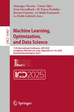Nicosia / Ojha / Giesselbach | Machine Learning, Optimization, and Data Science | E-Book | www.sack.de