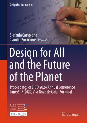 Camplone / Porfirione |  Design for All and the Future of the Planet | Buch |  Sack Fachmedien