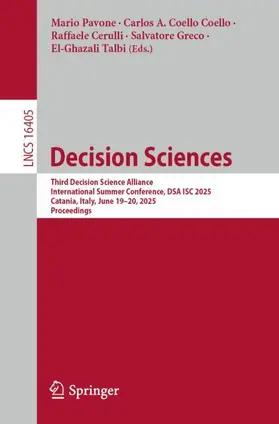 Pavone / Coello Coello / Cerulli |  Decision Sciences | Buch |  Sack Fachmedien