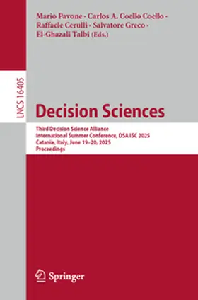Pavone / Coello Coello / Cerulli | Decision Sciences | E-Book | www.sack.de