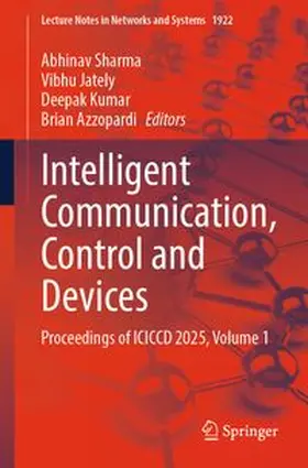 Sharma / Jately / Kumar |  Intelligent Communication, Control and Devices | eBook | Sack Fachmedien