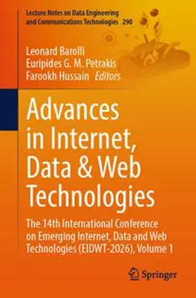 Barolli / Petrakis / Hussain | Advances in Internet, Data & Web Technologies | E-Book | www.sack.de