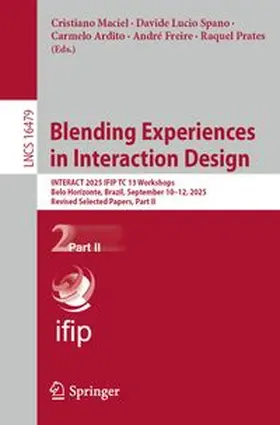 Maciel / Spano / Ardito | Blending Experiences in Interaction Design | E-Book | www.sack.de