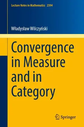 Wilczynski |  Convergence in Measure and in Category | Buch |  Sack Fachmedien