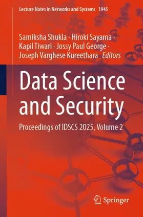 Shukla / Sayama / Tiwari |  Data Science and Security | Buch |  Sack Fachmedien