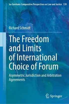 Schmidt |  The Freedom and Limits of International Choice of Forum | Buch |  Sack Fachmedien