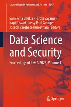 Shukla / Sayama / Tiwari | Data Science and Security | E-Book | www.sack.de
