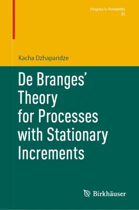 Dzhaparidze |  De Branges' Theory for Processes with Stationary Increments | Buch |  Sack Fachmedien