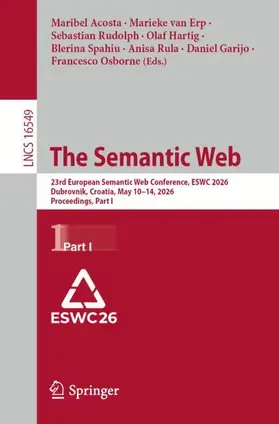 Acosta / van Erp / Rudolph |  The Semantic Web | Buch |  Sack Fachmedien