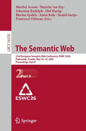 Acosta / van Erp / Rudolph |  The Semantic Web | Buch |  Sack Fachmedien