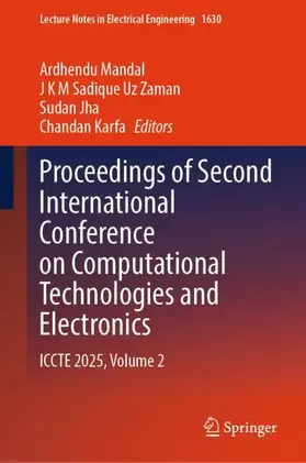 Mandal / Zaman / Jha |  Proceedings of Second International Conference on Computational Technologies and Electronics | Buch |  Sack Fachmedien