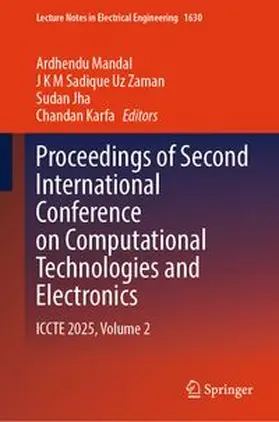 Mandal / Zaman / Jha |  Proceedings of Second International Conference on Computational Technologies and Electronics | eBook | Sack Fachmedien