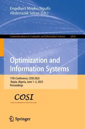 Mephu Nguifo / Sebaa |  Optimization and Information Systems | Buch |  Sack Fachmedien
