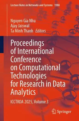 Nhu / Jaiswal / Thanh |  Proceedings of International Conference on Computational Technologies for Research in Data Analytics | Buch |  Sack Fachmedien