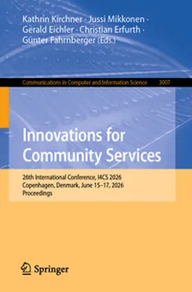 Kirchner / Mikkonen / Eichler |  Innovations for Community Services | eBook | Sack Fachmedien