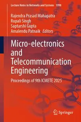 Mahapatra / Singh / Gupta |  Micro-electronics and Telecommunication Engineering | eBook | Sack Fachmedien