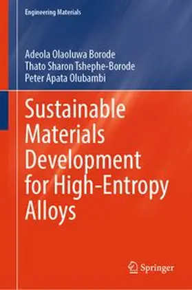 Borode / Tshephe-Borode / Olubambi |  Sustainable Materials Development for High-Entropy Alloys | Buch |  Sack Fachmedien