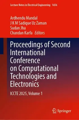 Mandal / Zaman / Jha |  Proceedings of Second International Conference on Computational Technologies and Electronics | Buch |  Sack Fachmedien
