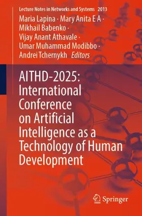 Lapina / Mary Anita / Babenko | AITHD-2025: International Conference on Artificial Intelligence as a Technology of Human Development | Buch | 978-3-032-27833-3 | www.sack.de