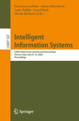 Zerbato / Zdravkovic / Pufahl |  Intelligent Information Systems | eBook | Sack Fachmedien