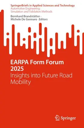 Brandstätter / De Gennaro |  EARPA Form Forum 2025 | Buch |  Sack Fachmedien