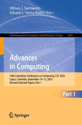 Sarmiento / Sierra-Ballén |  Advances in Computing | Buch |  Sack Fachmedien