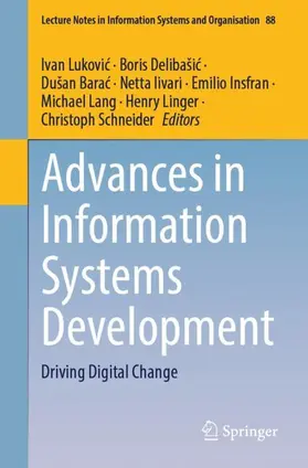 Lukovic / Delibašic / Barac |  Advances in Information Systems Development | Buch |  Sack Fachmedien