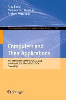 Bandi / Hossain / Mitra |  Computers and Their Applications | eBook | Sack Fachmedien
