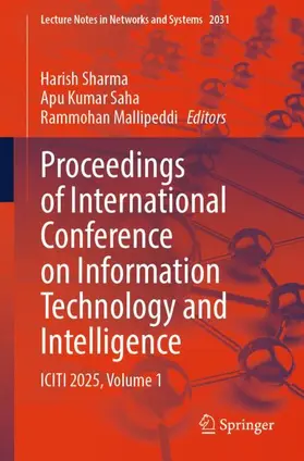 Sharma / Saha / Mallipeddi |  Proceedings of International Conference on Information Technology and Intelligence | Buch |  Sack Fachmedien