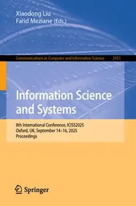 Liu / Meziane |  Information Science and Systems | Buch |  Sack Fachmedien