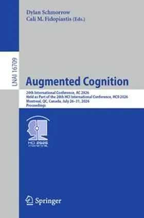 Schmorrow / Fidopiastis | Augmenting Cognition in the AI-Accelerated Era | E-Book | www.sack.de