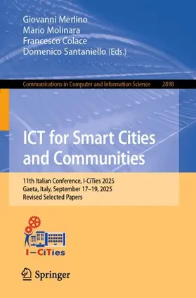 Merlino / Colace / Molinara |  ICT for Smart Cities and Communities | Buch |  Sack Fachmedien