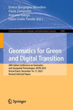 Borgogno-Mondino / Zamperlin / Ganga |  Geomatics for Green and Digital Transition | Buch |  Sack Fachmedien
