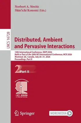 Streitz / Konomi |  Distributed, Ambient and Pervasive Interactions | Buch |  Sack Fachmedien