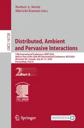 Streitz / Konomi |  Distributed, Ambient and Pervasive Interactions | eBook | Sack Fachmedien