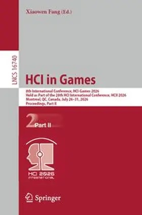 Fang | HCI in Games | E-Book | www.sack.de