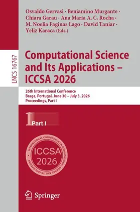 Gervasi / Murgante / Garau | Computational Science and Its Applications - ICCSA 2026 | Buch | 978-3-032-30490-2 | www.sack.de