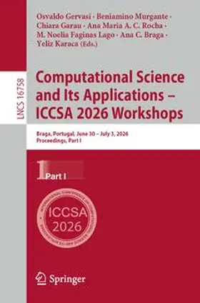 Gervasi / Murgante / Garau | Computational Science and Its Applications – ICCSA 2026 Workshops | E-Book | www.sack.de