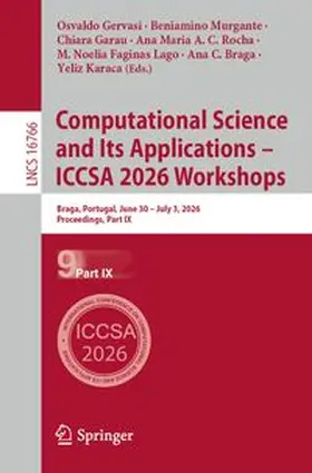 Gervasi / Murgante / Garau | Computational Science and Its Applications – ICCSA 2026 Workshops | E-Book | www.sack.de