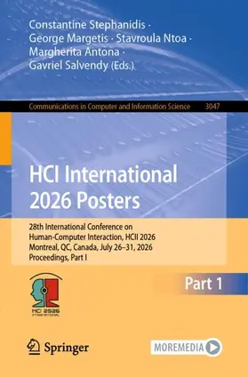 Stephanidis / Margetis / Ntoa |  HCI International 2026 Posters | Buch |  Sack Fachmedien