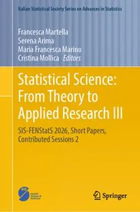 Martella / Arima / Marino | Statistical Science: From Theory to Applied Research III | E-Book | www.sack.de