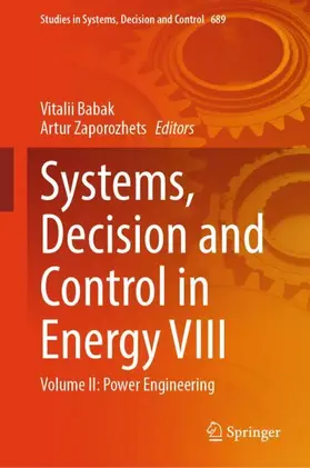 Babak / Zaporozhets | Systems, Decision and Control in Energy VIII | Buch | 978-3-032-30896-2 | www.sack.de