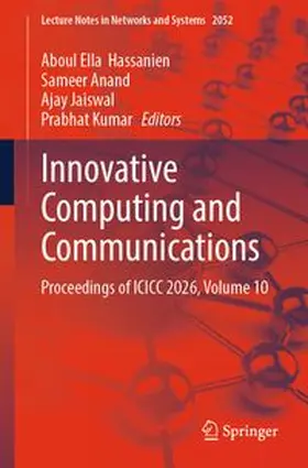 Hassanien / Anand / Jaiswal | Innovative Computing and Communications | E-Book | www.sack.de