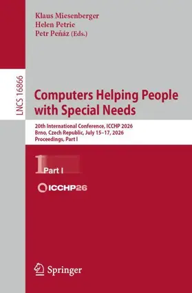Miesenberger / Petrie / Penáz |  Computers Helping People with Special Needs | Buch |  Sack Fachmedien