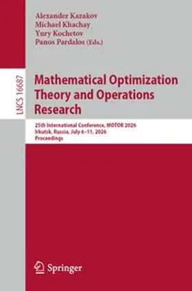 Kazakov / Khachay / Kochetov |  Mathematical Optimization Theory and Operations Research | eBook | Sack Fachmedien