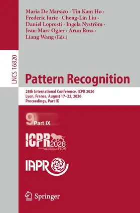 De Marsico / Ho / Jurie |  Pattern Recognition | Buch |  Sack Fachmedien