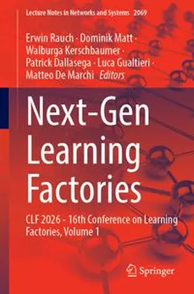 Rauch / Matt / Kerschbaumer |  Next-Gen Learning Factories | Buch |  Sack Fachmedien